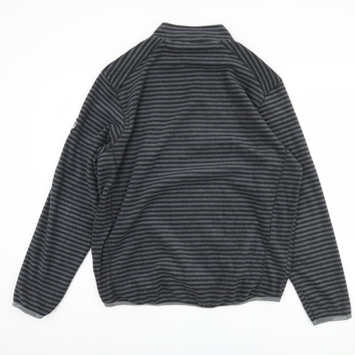 Tog Twenty Four Men’s Grey Striped 1/4 Zip Sweatshirt