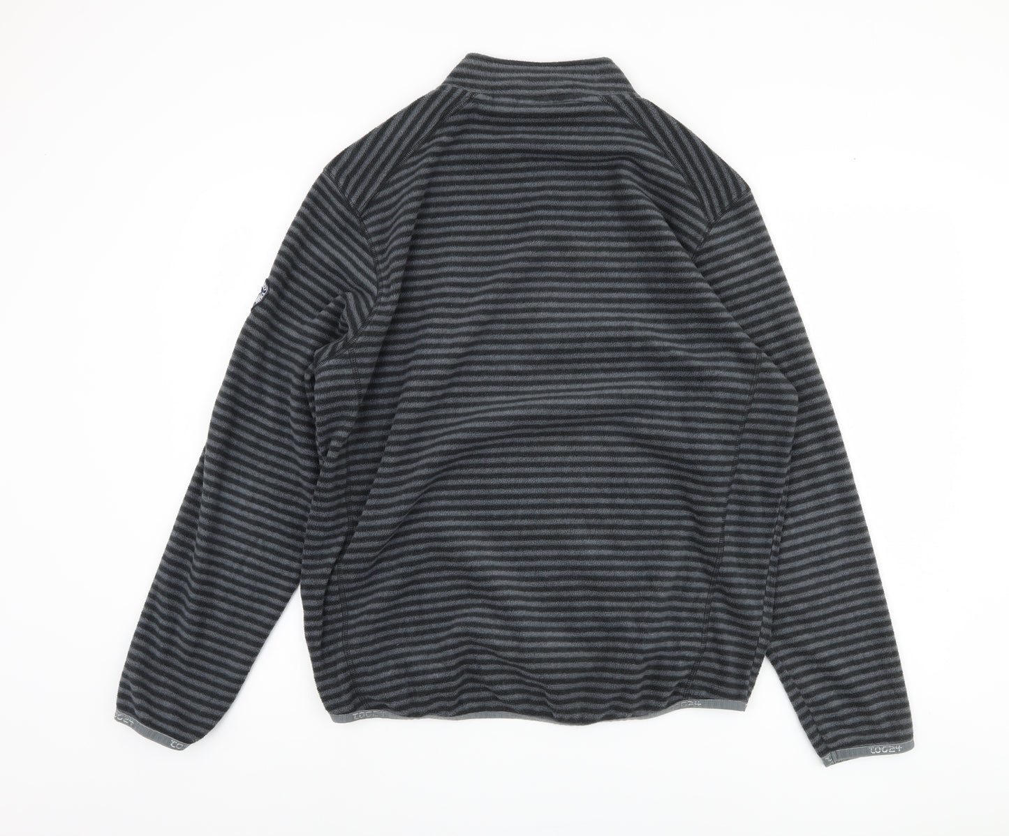 Tog Twenty Four Men’s Grey Striped 1/4 Zip Sweatshirt