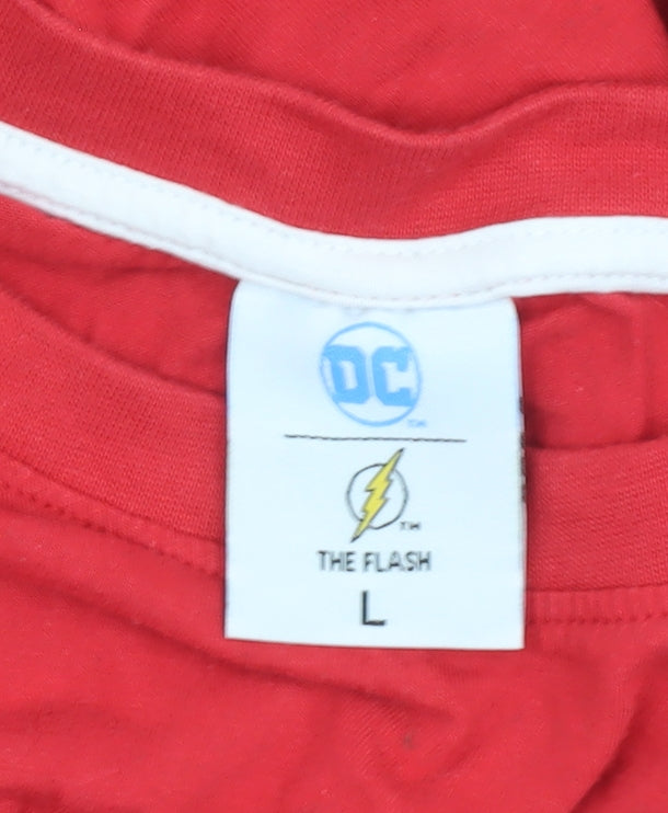 DC The Flash Men's Red Pyjama Top L