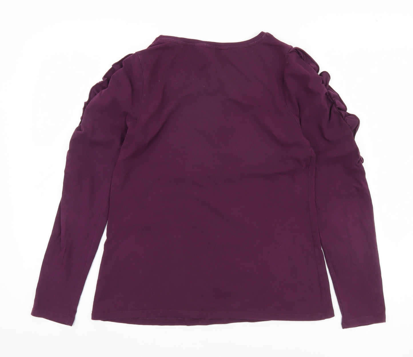 Dorothy Perkins Women’s Purple Long Sleeve Top UK 12