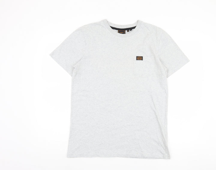 Superdry Men’s Grey Crew Neck T-Shirt, Size S