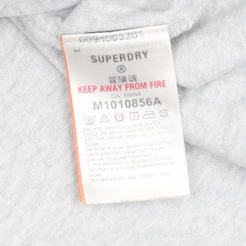 Superdry Men’s Grey Crew Neck T-Shirt, Size S