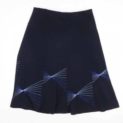 Marks and Spencer Women's Blue A-Line Skirt, Size 16