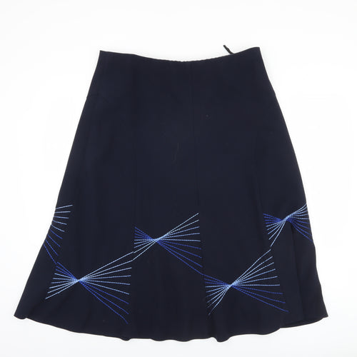 Marks and Spencer Women's Blue A-Line Skirt, Size 16