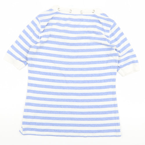 Marks and Spencer Women’s Blue Striped Ringer T-Shirt