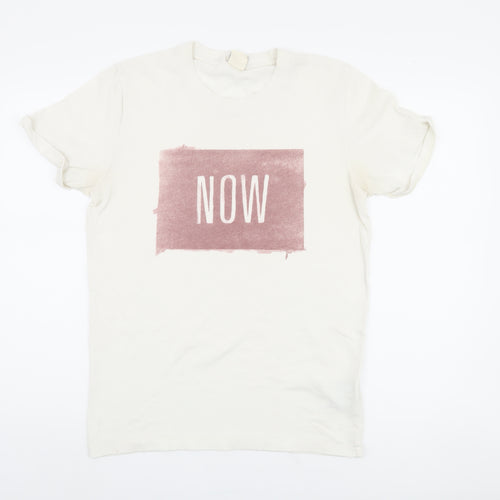 Abercrombie & Fitch Men's White Crew Neck T-Shirt, M