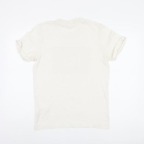 Abercrombie & Fitch Men's White Crew Neck T-Shirt, M