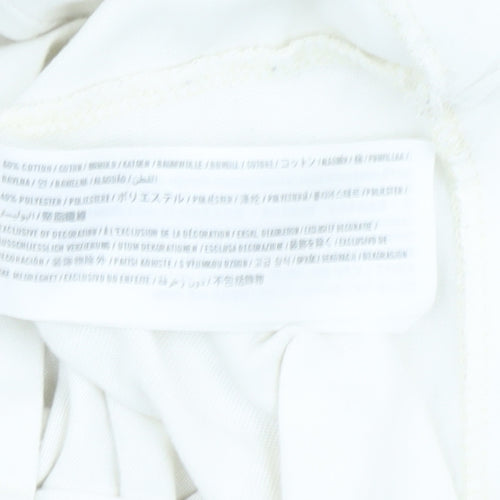 Abercrombie & Fitch Men's White Crew Neck T-Shirt, M