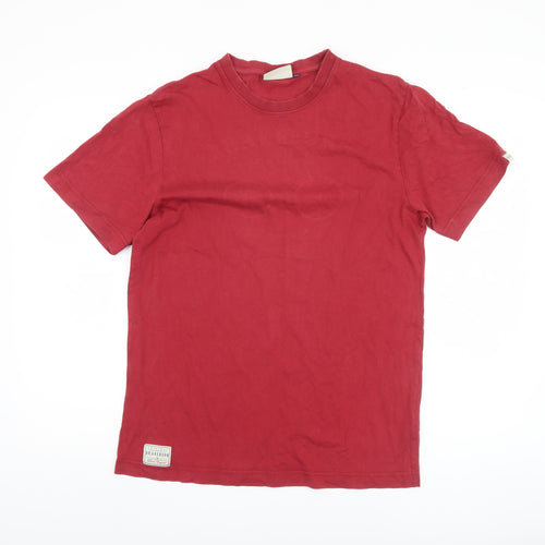 Brakeburn Men's Red Short Sleeve Crew Neck T-Shirt L