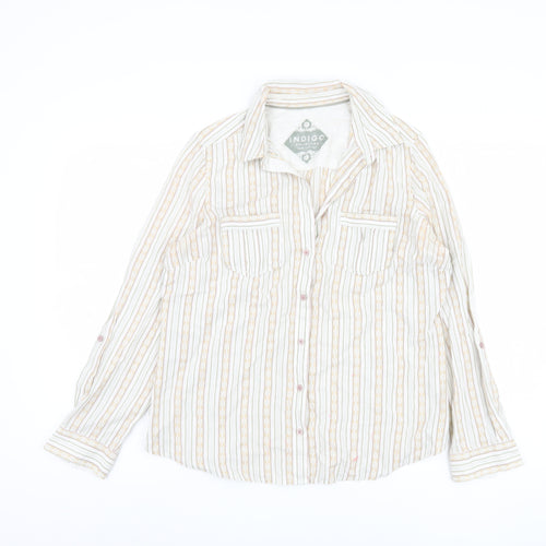 Marks and Spencer Women's Striped Button-Up Shirt