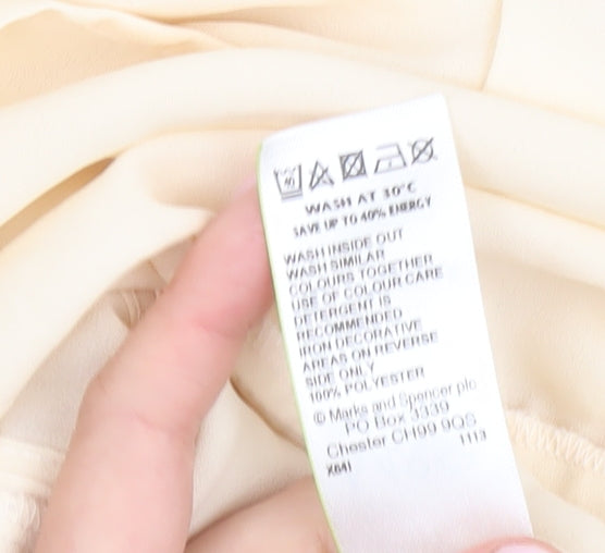 Marks and Spencer Women's Ivory 3/4 Sleeve Beaded Top