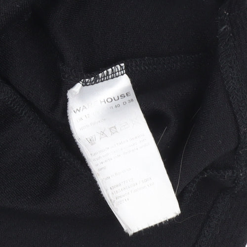 Warehouse Women’s Black Sheath Dress Size 12