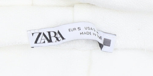 Zara Women's Ivory Strapless Bodycon Dress S