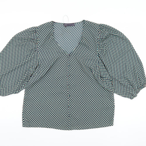 Marks and Spencer Women's Geometric V-Neck Top