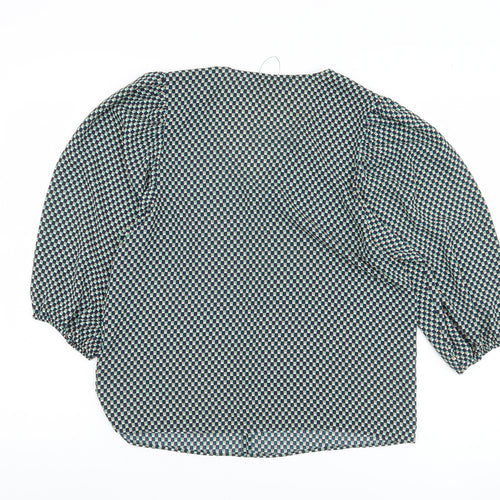 Marks and Spencer Women's Geometric V-Neck Top