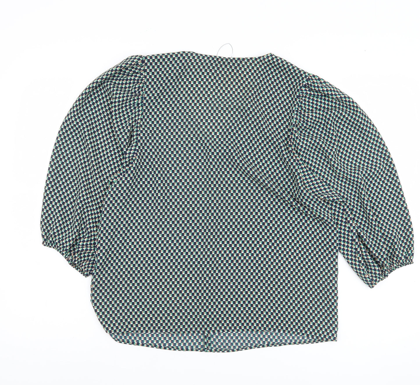 Marks and Spencer Women's Geometric V-Neck Top