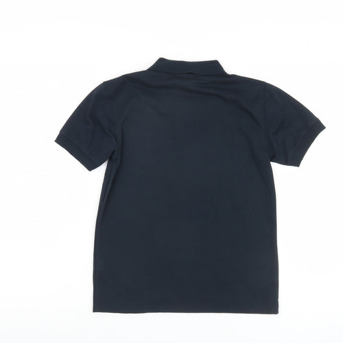 Boys Blue Italia Graphic Polo Shirt - Short Sleeve, Size: