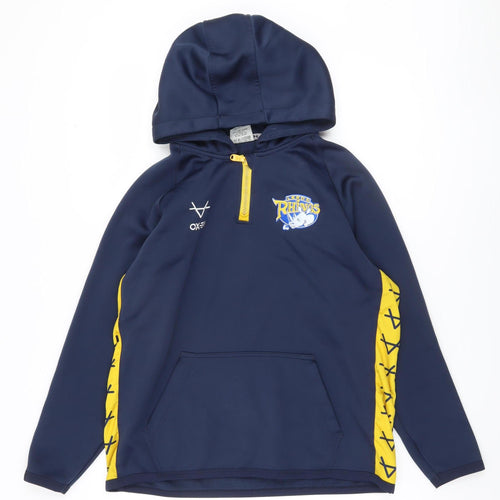 OXEN Boys Blue Hoodie L - Graphic Winter Pullover