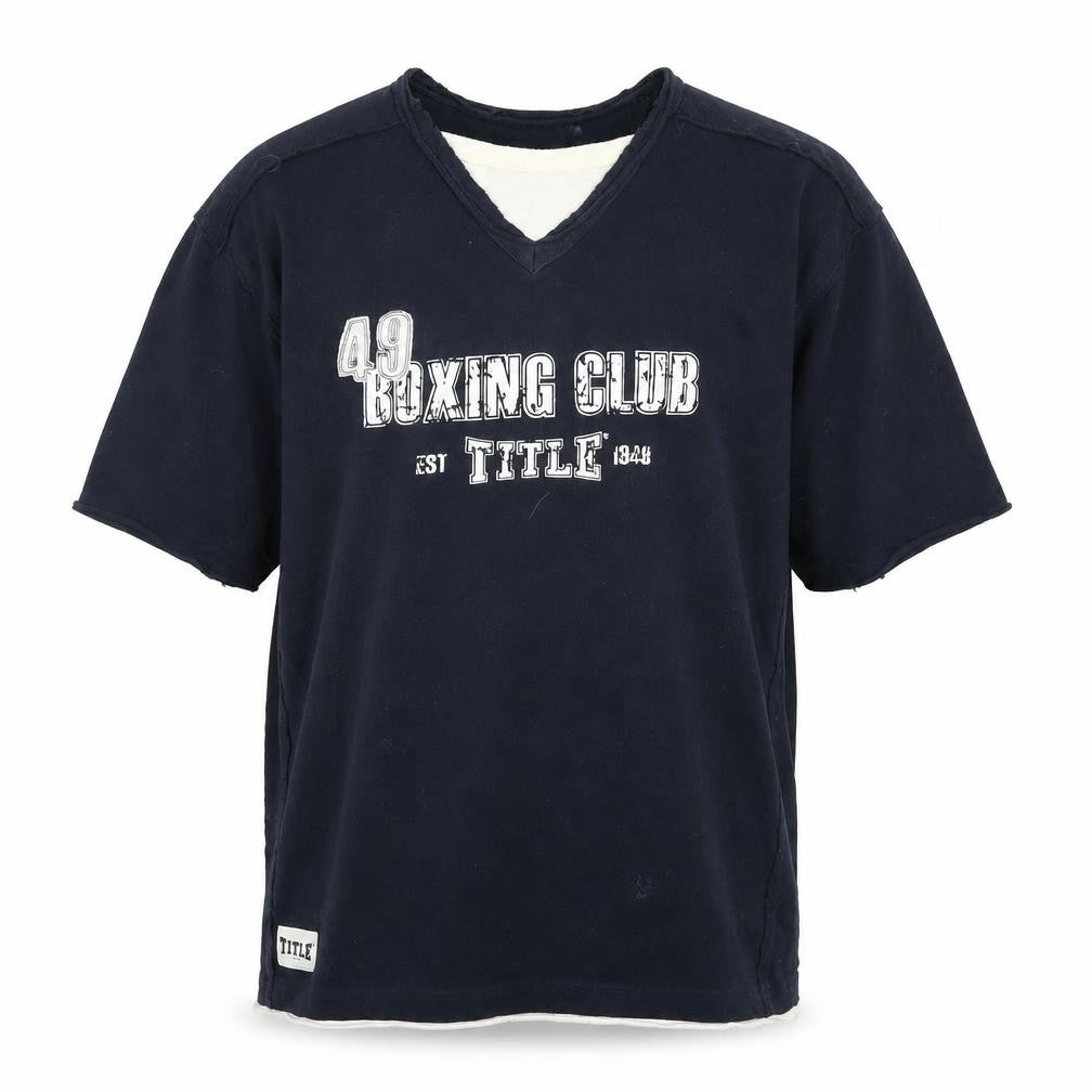 TITLE Men's Black Cotton Sports Graphic T-Shirt M