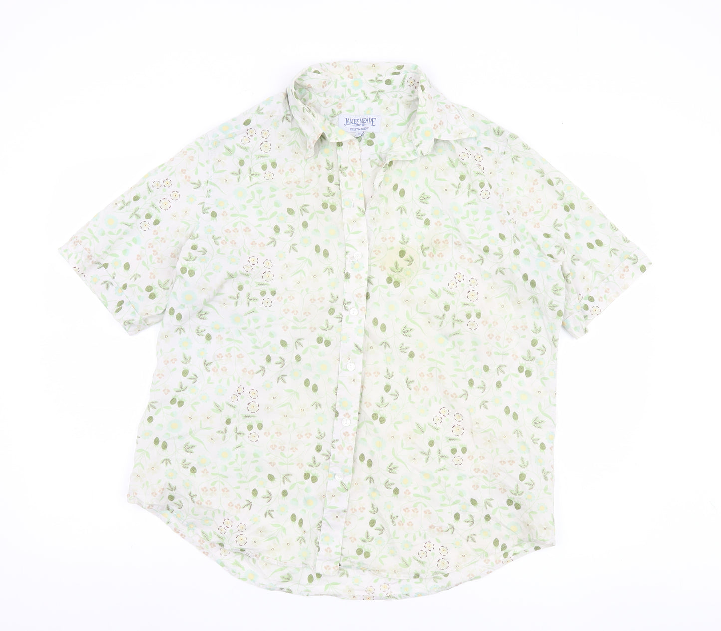 James Meade Women's Multicoloured Floral Button-Up Shirt