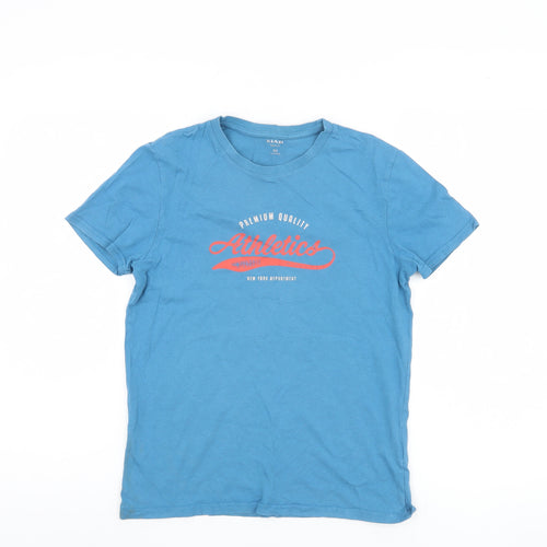 Kiabi Boys Blue XS Graphic T-Shirt, Regular Fit, Casual Style