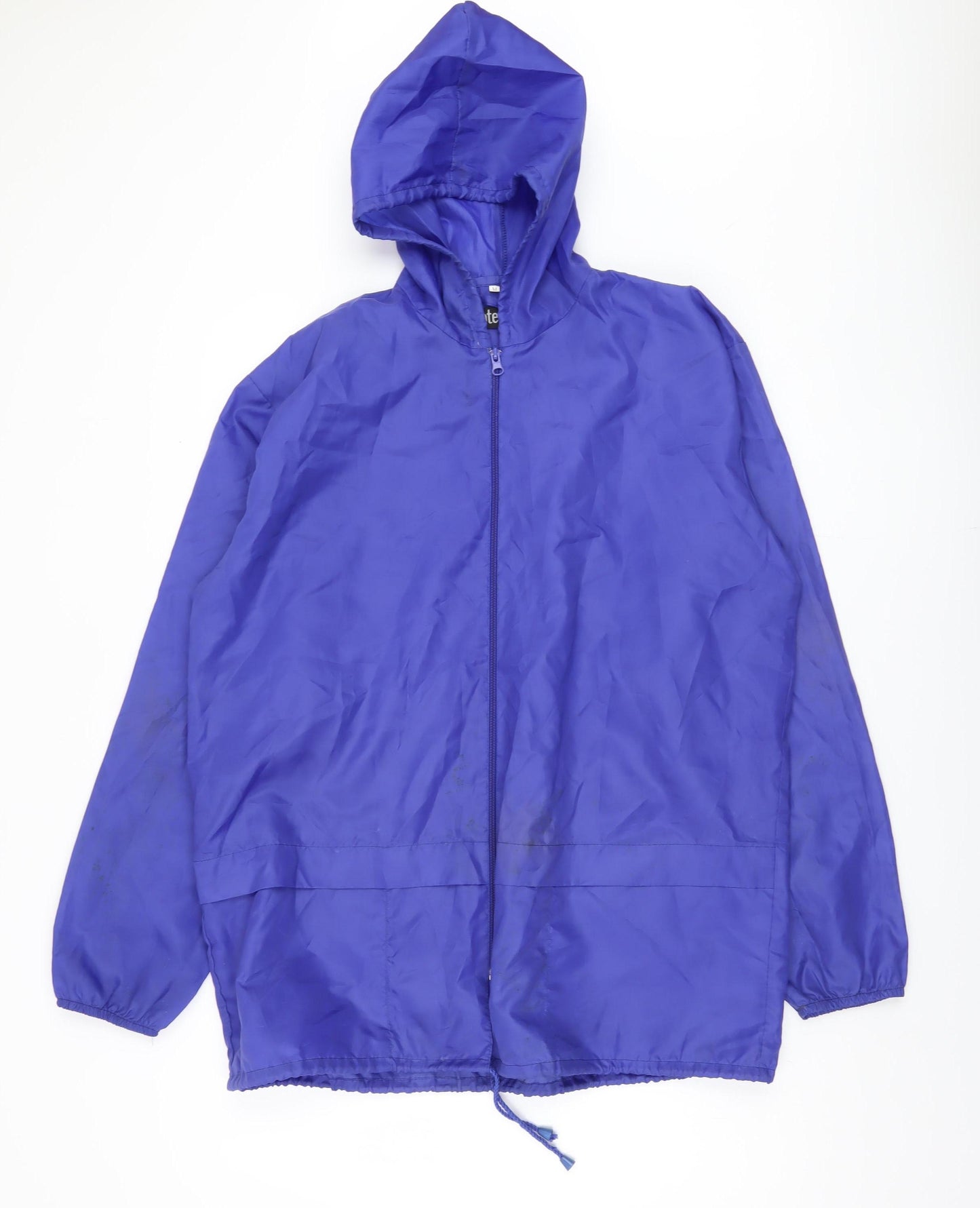 Protection Men's Blue Hooded Windbreaker Jacket, Size M