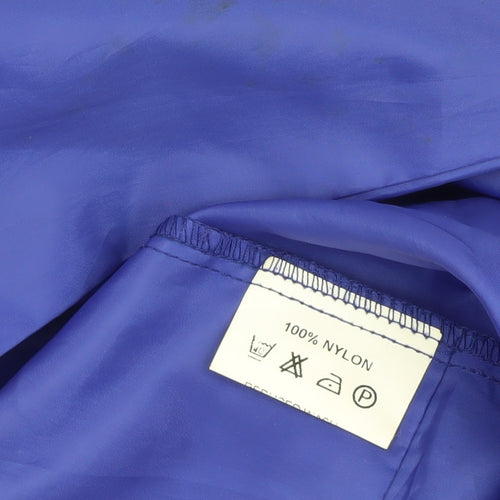 Protection Men's Blue Hooded Windbreaker Jacket, Size M