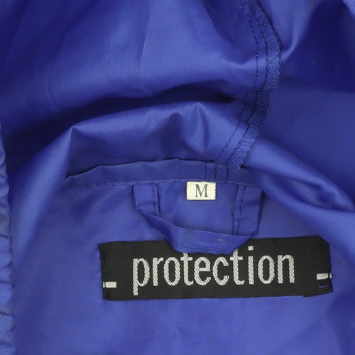 Protection Men's Blue Hooded Windbreaker Jacket, Size M