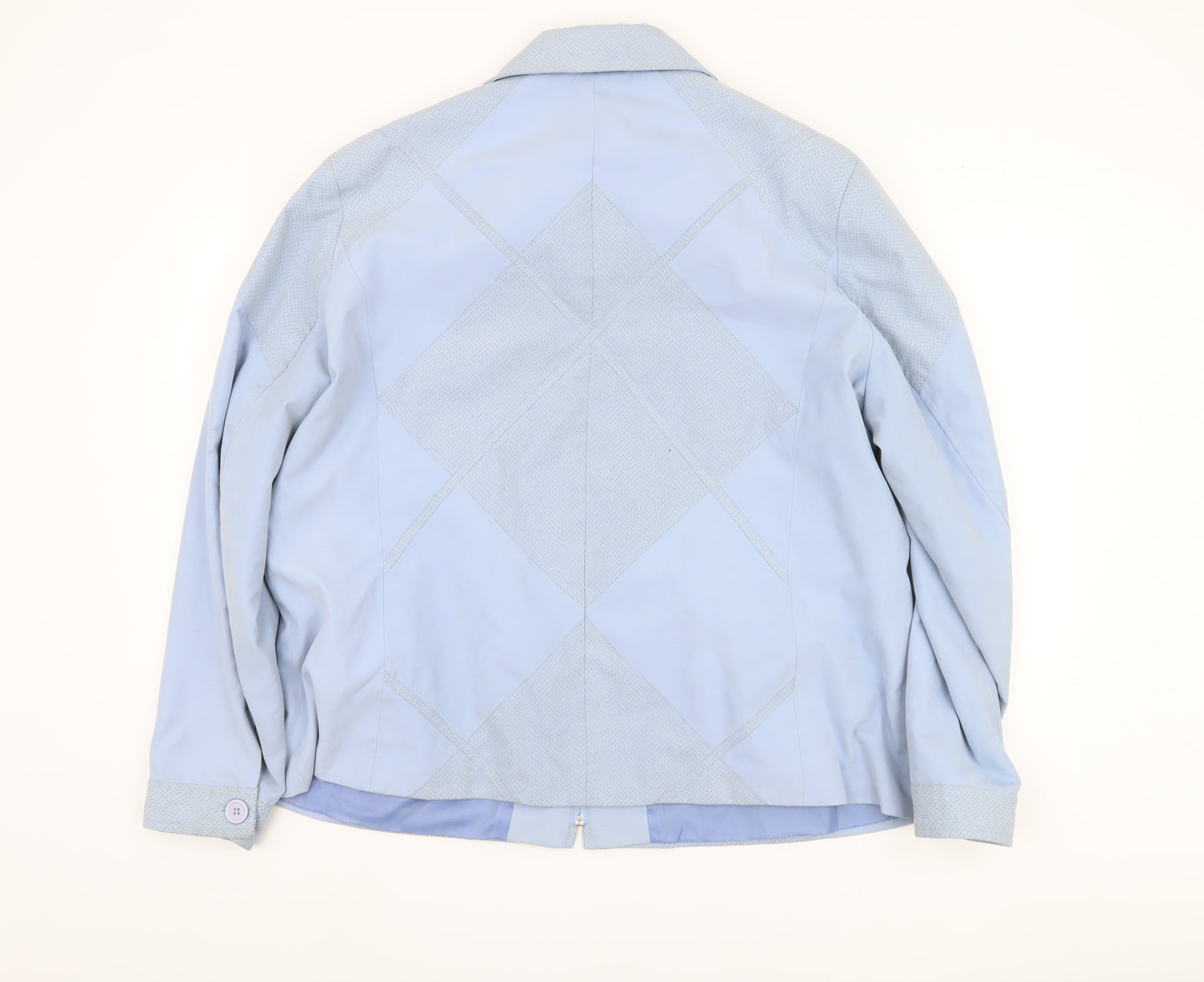 Finesse Women's Blue Geometric Jacket Size 22