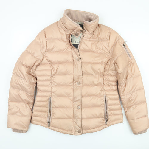 Esprit Women's Beige Puffer Jacket, Size 14, Winter Ready