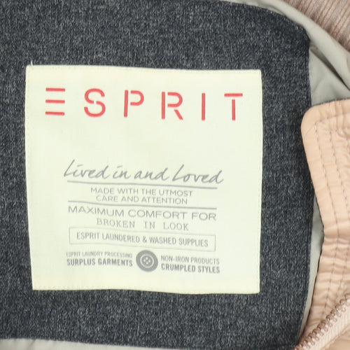 Esprit Women's Beige Puffer Jacket, Size 14, Winter Ready