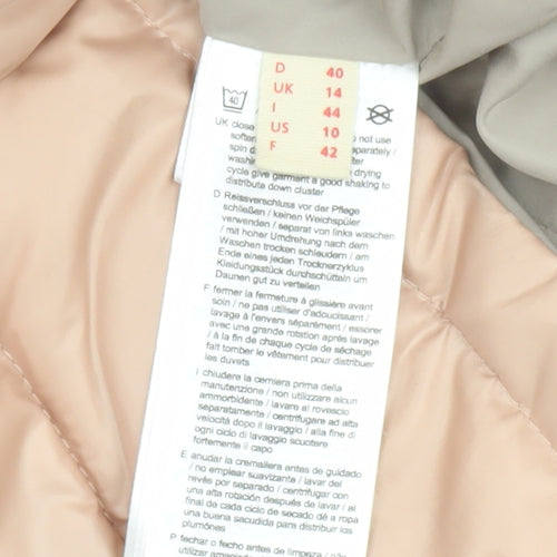 Esprit Women's Beige Puffer Jacket, Size 14, Winter Ready