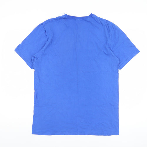 Hard Rock Men Blue Amsterdam Graphic T-Shirt Size L