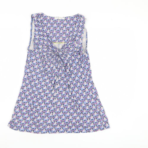 White Stuff Women's Multicoloured Floral Top, UK 8, Sleeveless