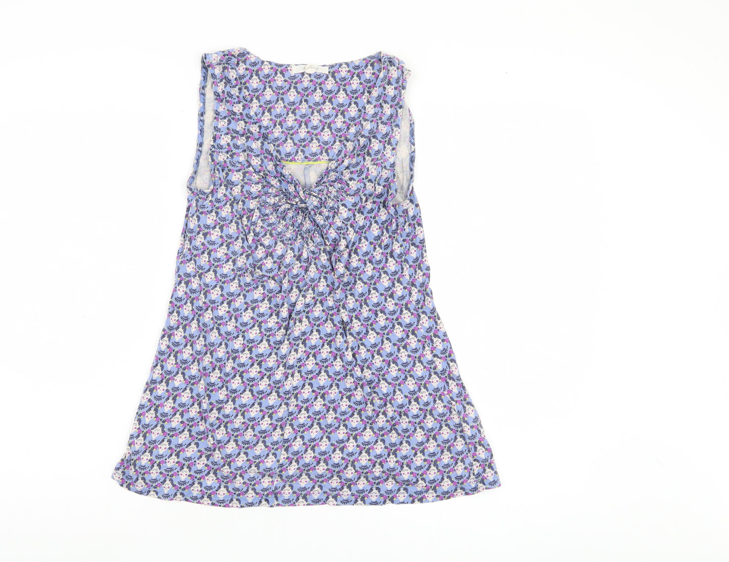 White Stuff Women's Multicoloured Floral Top, UK 8, Sleeveless