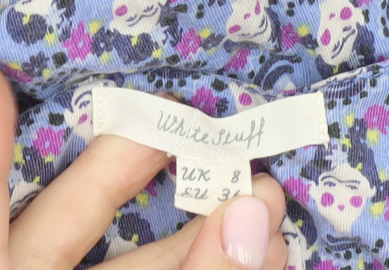 White Stuff Women's Multicoloured Floral Top, UK 8, Sleeveless