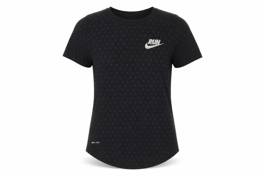 Front view of Nike Women's XS Black Athletic T-Shirt