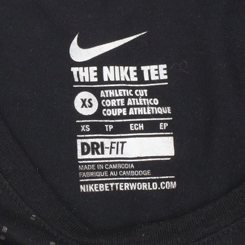 Nike Women's XS Black Athletic T-Shirt