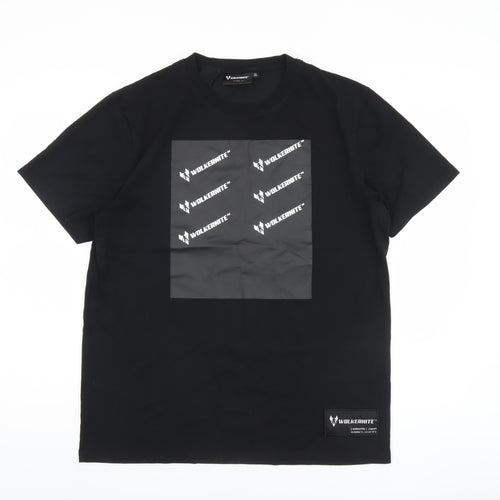 Wolkernite Men's Black XL Graphic Print T-Shirt