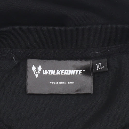 Wolkernite Men's Black XL Graphic Print T-Shirt