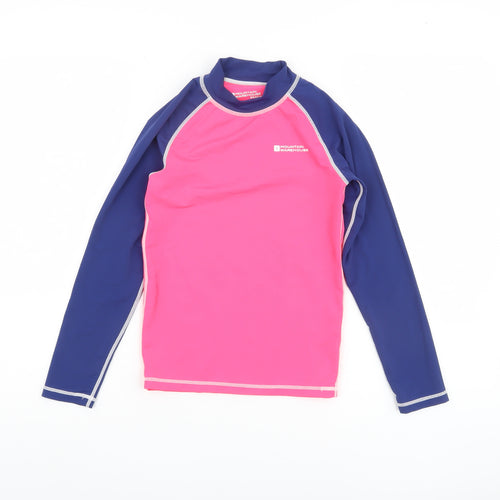 Mountain Warehouse Girls UV Protection Pink and Blue Top 9-10Y
