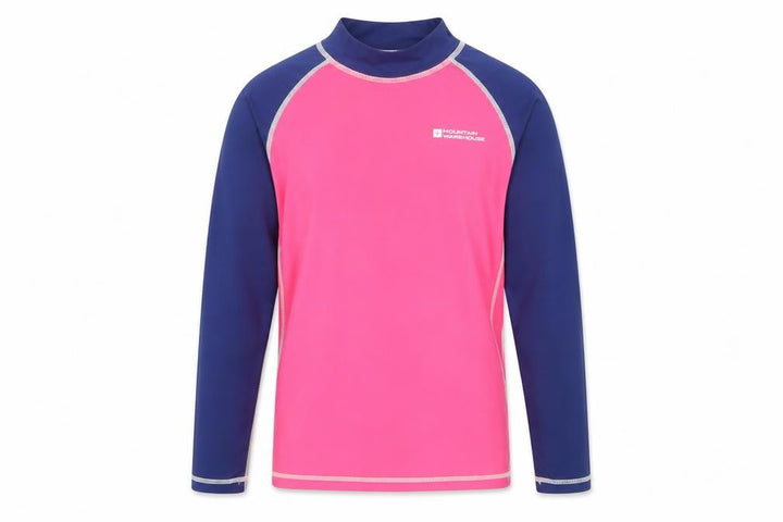 Mountain Warehouse Girls UV Protection Pink and Blue Top 9-10Y