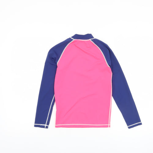 Mountain Warehouse Girls UV Protection Pink and Blue Top 9-10Y