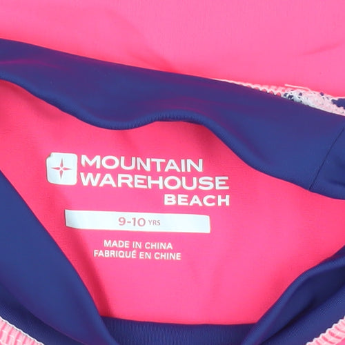 Mountain Warehouse Girls UV Protection Pink and Blue Top 9-10Y