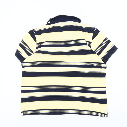 Atlantic Bay Men's Multicoloured Striped Polo, Size M