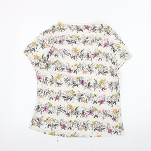 Marks and Spencer Women's Floral T-Shirt, Multicoloured, Size 12