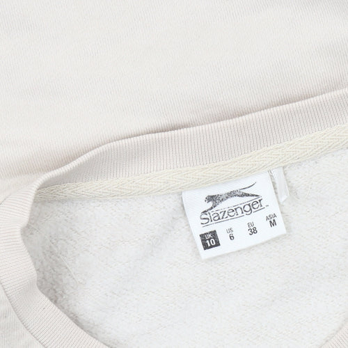 Slazenger Women’s Beige Sweatshirt Size 10 Pullover Casual