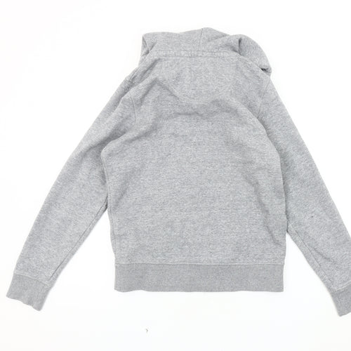 Jack Wills Women's Grey Basic Hooded Jacket Size 8