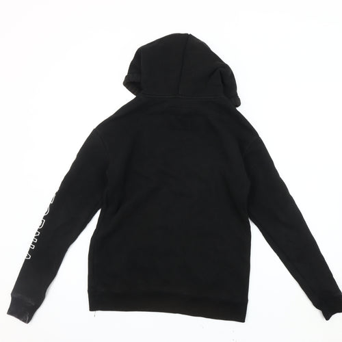 Hollister XS Black Pullover Hoodie, Unisex, Graphic Logo