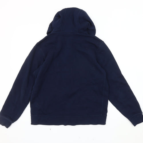 Nike Boys Blue Basic Hooded Jacket 13 Years